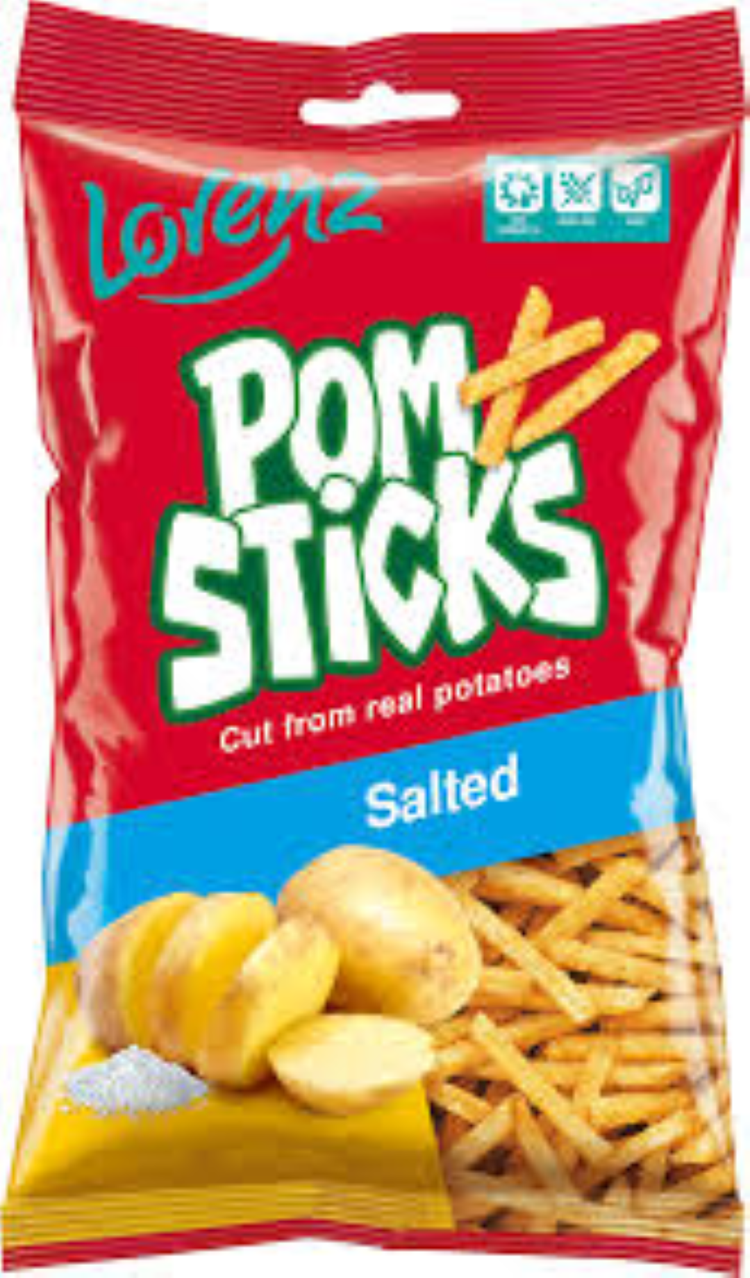 LORENZ POMSTICKS SALTED 85G